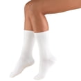 thumbnail image 1 of Truform Crew Length Socks: 8 - 15 mmHg, White, Small, 1 of 7