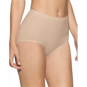 Hanes X204 Bali Culotte Sans Coutures à Maintien Ferme Lot de 2 Très Grande 2 Taupe Doux Ivoire