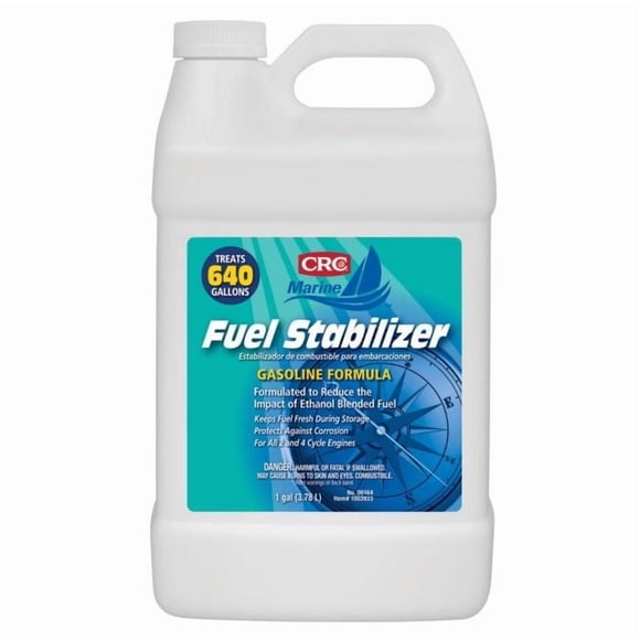 CRC Industries Fuel Stabilizer 06164 Marine; Use To Keep Fuel Fresh During Storage; For Gas; 1 Gallon Bottle; Single