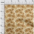 thumbnail image 2 of oneOone Silk Tabby Gamboge Yellow Fabric Ocean Sewing Material Print Fabric By The Yard 42 Inch Wide, 2 of 4