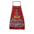 thumbnail image 2 of Todaioua Christmas Printed Apron for Adults with Adjustable Neck & Waist Straps - Waterproof Stain-Resistant Polyester Kitchen Pinafore for Holiday Cooking, Baking Parties, and Festive Home Decor​, 2 of 7
