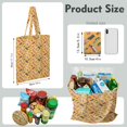thumbnail image 4 of Construction Themed Reusable Fabric Tote Bag - Large Capacity Washable & Foldable, 4 of 5