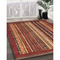 thumbnail image 2 of Ahgly Company Indoor Rectangle Abstract Red Abstract Area Rugs, 8' x 10', 2 of 6
