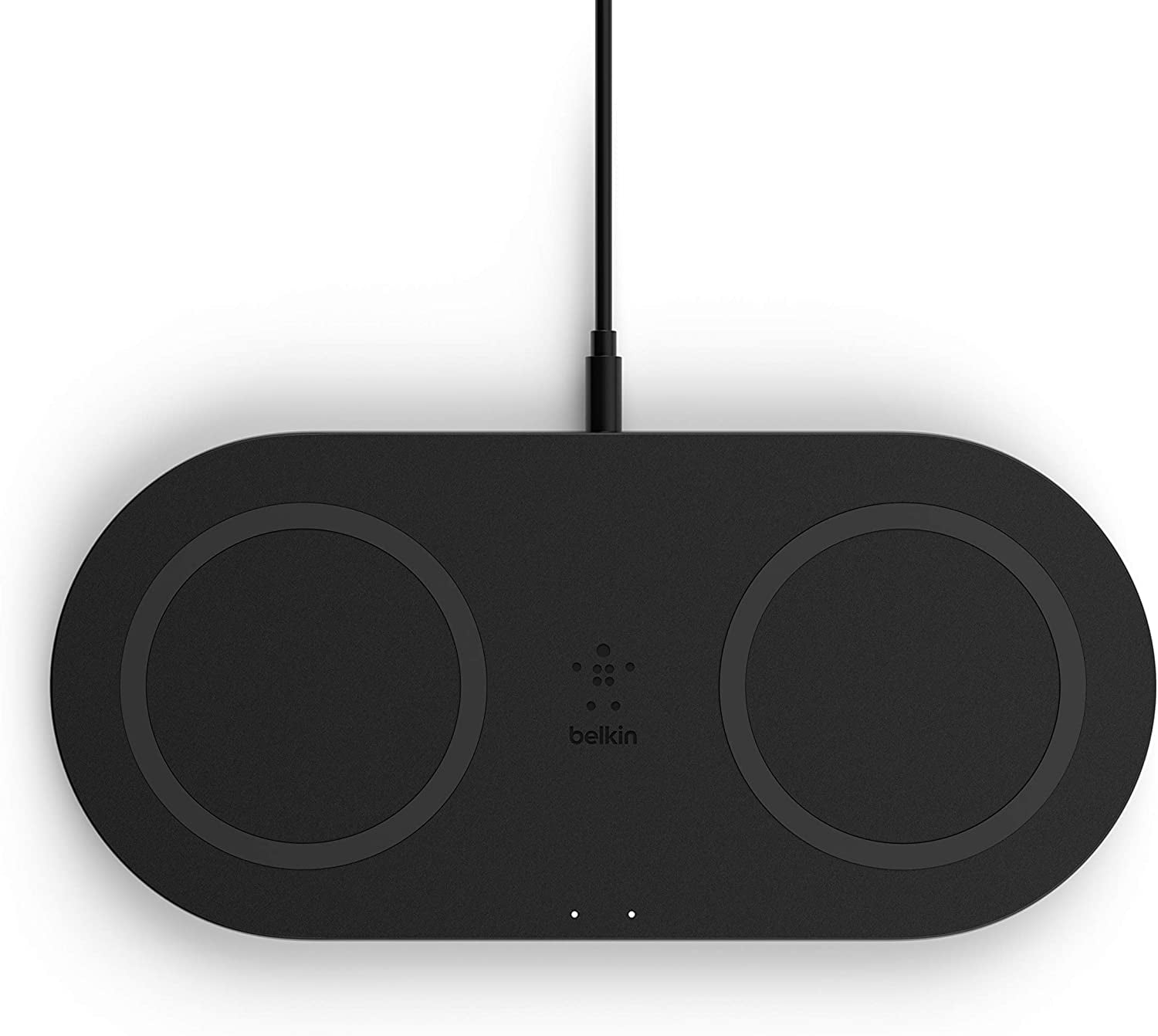 Belkin BoostCharge 10W Fast Dual Wireless Charging Pad, Includes QuickCharge 3.0 Wall Charger and Cable, Case