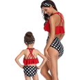 thumbnail image 3 of Girls Swimsuit High Waisted Two Pieces Bikini Set Swimwear Bathing Suits, 3 of 7