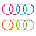 thumbnail image 1 of 8PCS Pool Toys, Colorful Pool Rings for Kids, Underwater Training, Swimming Pool Dive Ring Toy for Kids, 1 of 7