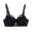 A01-Black, variant on yoeyez High Support Sports Bras for Women,Ladies Embrace Lace Wireless Bras High Support Underwear Adjustable Strap Push Up Bra Everyday Wirefree Bras Wine XL 90C