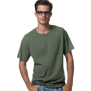 Hanes ComfortBlend EcoSmart Men`s Crewneck T-Shirt, M, Heather Green