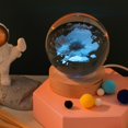 thumbnail image 3 of 3d Glowing Crystal Ball Night Light Ornament Creative Coloful Night Scene Lamp With Base For Home Decor Gift, 3 of 9