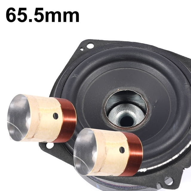 GLFILL 2 Pcs 25,5 mm-75,5 mm Fil de Cuivre Rond à 2 Couches pour Haut-Parleur Basse, Pièces de Réparation de Bobine Vocale, Accessoire de Bobine Vocale pour Caisson de Basses 8/10/12/15 Pouces 65,5