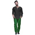 thumbnail image 2 of Atasi Men Solid Dupion Ready Made Pajama Ethnic Wear Adjustable Elastic Pants, 2 of 5