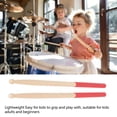 thumbnail image 3 of 5A Drum Sticks For Adults Kids Beginners Maple Wood Tip Drumsticks With Rubber Handle For Musical Instrument Accessories, 3 of 8