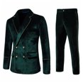 thumbnail image 1 of TIMIFIS Mens Suits 2 Piece Slim Fit Casual One Button Solid Suits for Mens Business Wedding Party Jacket Blazer & Pants SetFall, 1 of 9