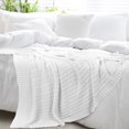 thumbnail image 2 of Unique Bargains Cotton Blanket Decorative Cable Knitted Throw Soft Knit Blankets, 2 of 10