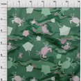 thumbnail image 3 of oneOone Tissu en Viscose Chiffon Vert Matériel de Robe de Mer Tissu Imprimé Tissu au Mètre 42 Pouces de Large, 3 of 4