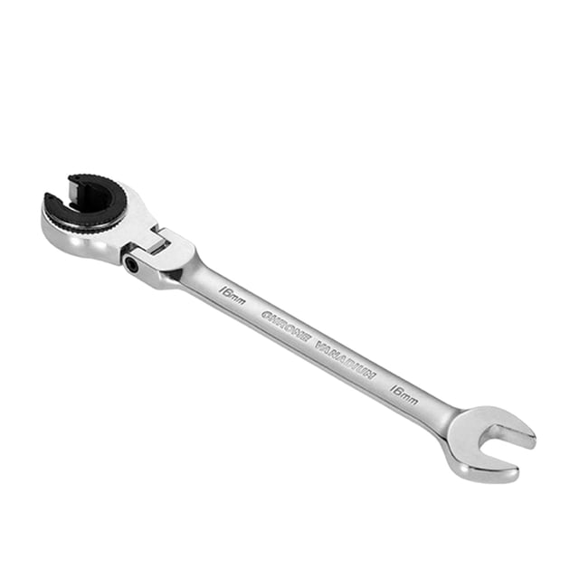 Metric Open Head Ratcheting Wrench , Metric Spanner With 72 Teeth, Vanadium Steel Tubing Ratchet