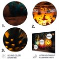 thumbnail image 3 of Designart "Island Oasis Cocktails Vibrant Delight" Cocktails Metal Wall Art, Orange Metal Wall Decor, Traditional Metal Art Decor For Living Room - 32x16 Inch, 3 of 6