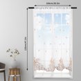 thumbnail image 4 of Short Window Sheer Curtains Valance Short feather Living Room Feather Embroidered Voile Rod Pocket Curtain Drapes for Dining Room, 4 of 9