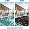 thumbnail image 2 of 16 x 26FT Pool Leaf Net Cover, Thicken Rectangle Leaf Netting for Inground and Above Ground Swimming Pools Cover with Reinforced Gromments,Winter Above Ground Pool Screen Cover, Catching Leaves, 2 of 6