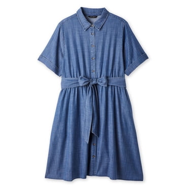 Robe chemise mi-longue Lane Bryant Plus pour femmes