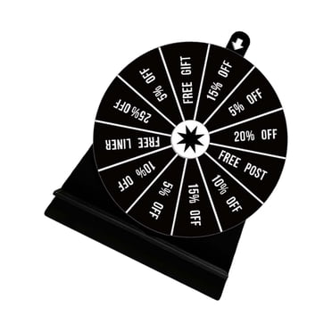 kurtrusly Tourne-Disque Roue à Boire Jeu de Fortune Jeu de Table pour Fête KTV Carnaval Style A 1Ensemble
