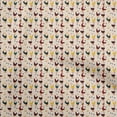 thumbnail image 1 of oneOone Rayon Peach Fabric Birds Rooster Sewing Craft Projects Fabric Prints By Yard 56 Inch Wide, 1 of 4