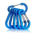 thumbnail image 1 of 12pcs Outdoor Camping Carabiner Climbing Quick Hanging Buckle (Royal Blue), 1 of 8