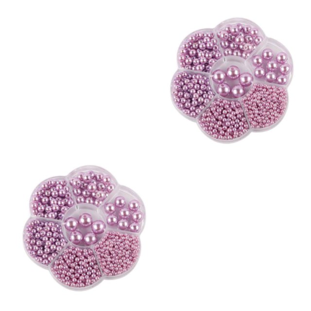 Baohd 1/2/3/5 1150pack/lot Bead Accessories Easy To Thread Wide Application Not Easy To Fade purple 2PCS