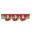 thumbnail image 2 of Todaioua Christmas Fireplace Mantle Banner Polyester Fabric Holiday Decor Santa Snowman Christmas Tree Design Easy Install Festive Home Decoration 79" x 20", 2 of 7
