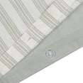 thumbnail image 3 of HOMETRENDS 3-Piece Green Stripe Duvet Cover Set, Double/Queen, 3 of 5