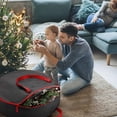 thumbnail image 4 of Big Sale ! Huayishang Home Textile Storage,Storage Organizer,Storage Bag Organizer for Christmas Tree Ornament Storage Bag with Handle Christmas Stuff Organizer, 4 of 7
