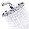 thumbnail image 1 of Pommeau de Douche Haute Pression 8 Pouces Pommeau de Douche Pluie G1/2 Réglable Pommeau de Douche pour Salle de Bain Jet Pommeau de Douche Chrome Poli Bain Pluie Pommeau de Douche Rond Remplacement, 1 of 7