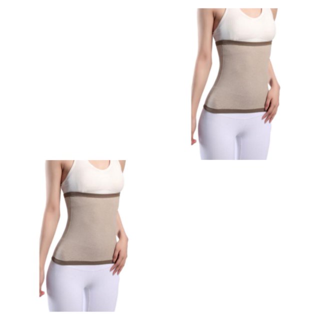 Thinsony Breathable And Moisture Absorbing Waist Back Support For Added Comfort Skin camel L 2Set