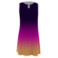 thumbnail image 2 of Ketyyh-chn99 Robes Chemises pour Femmes Grande Taille Décontractées de Plage, Robe d'Été Unie Coupe Droite pour Vacances, Robe de Plage à Enfiler Rose Vif, TG, 2 of 4