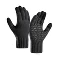 thumbnail image 3 of Gants pour Hommes Hiver en Polaire Renforcée Tricotés Laine Gants de Cyclisme Écran, 3 of 3