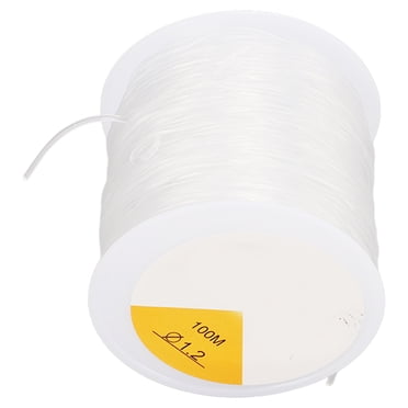 Cordon Élastique Transparent, Fil Cristal 1,2mm Spandex Cordon Élastique Clair Esthétique Élégante