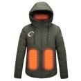 thumbnail image 2 of Penkiiy Heated Jackets for Women Men USB Intelligent Constant Temperature Heated Windproof Plus Size Men And Women Winter 4 Heated Jacket Coat M Army Green, 2 of 4