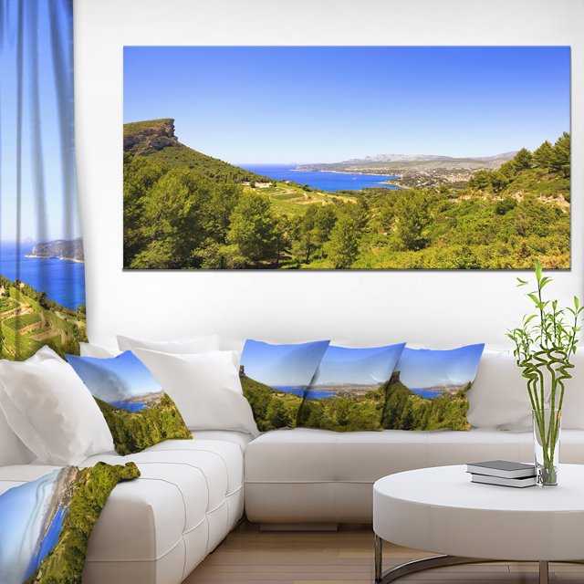Cassis Bay from Route des Cretes - Oversized Landscape Wall Art Print