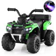 thumbnail image 1 of Gymax 6V Kids Ride On ATV w/ Music & Spray Function USB Port Storage Box Toy Car Green, 1 of 10