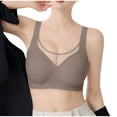 thumbnail image 2 of LOVZFMLL Soutien-Gorge pour Femmes Mode Femmes Couleur Unie Transparent Sans Armatures Bonnets Fixes Rassemblement Soutien-Gorge Quotidien Café 2TG, 2 of 4