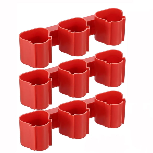 Universal Battery Holder Wall Mount Storage Accessories Compatible with Tool Battery Packs and Drill Holders 3PCS