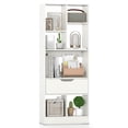 thumbnail image 1 of Costway 1 PCS 51" Tall Bookcase with Drawer 7 Open Cubes Anti-toppling Kits for Study Home Office White, 1 of 10