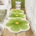 thumbnail image 4 of Flower Pattern Non Slip Washable Rugs Floor Mat Entryway Rug Non Slip Kitchen Floor Mats With Rubber Backing For Entrance Bedroom Bathroom Indoor Door Carpet For Home, 4 of 7