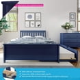thumbnail image 2 of BEDSMART Solid Wood Full Size Bed With Trundle | Blue, 2 of 7