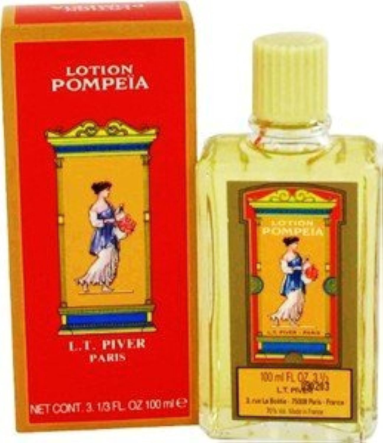 Lotion Pompeia. Bouteille Traditionnelle de 3,3 oz Importée de France
