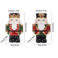 thumbnail image 2 of pitrice Décorations de Noël Nutcracker Intéressantes et Exquises, Figurines d'Ornement de Table, Décorations de Festival, Ornements pour la Maison, Rouge, 2 of 7
