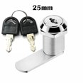 thumbnail image 1 of Greenne Door Lock for Cabinet Mailbox Barrel Drawer Cupboard Locker 16/20/25/30mm+2 Key, 1 of 5