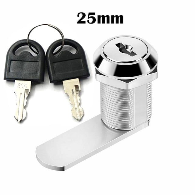 Greenne Door Lock for Cabinet Mailbox Barrel Drawer Cupboard Locker 16/20/25/30mm+2 Key