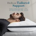 thumbnail image 3 of Pillows Queen Size Hotel Quality Cooling Down Alternative Gusseted Bed Pillows for Side Back or Stomach Sleepers Soft and Supportive for Sleeping Machine Washable, 3 of 9