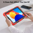 thumbnail image 4 of XYX For Xiaomi Redmi Pad SE 8.7 inch 2024, 360 Rotating Shockproof Cover with Stand, Screen Protector, Shoulder Strap, Red, 4 of 7